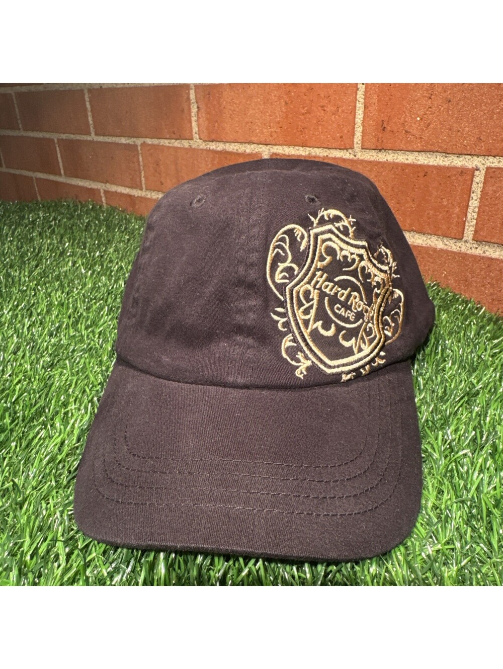 EUC Logo Hard Rock Cafe San Diego Embroidered Baseball Black Stretch Fit